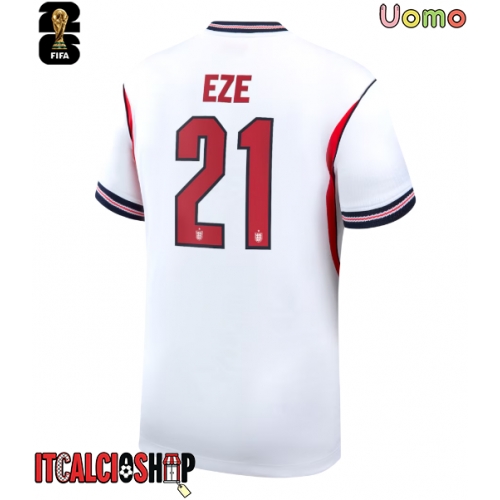 Inghilterra Eberechi Eze #21 Prima Maglia Mondiali 2026 Manica Corta